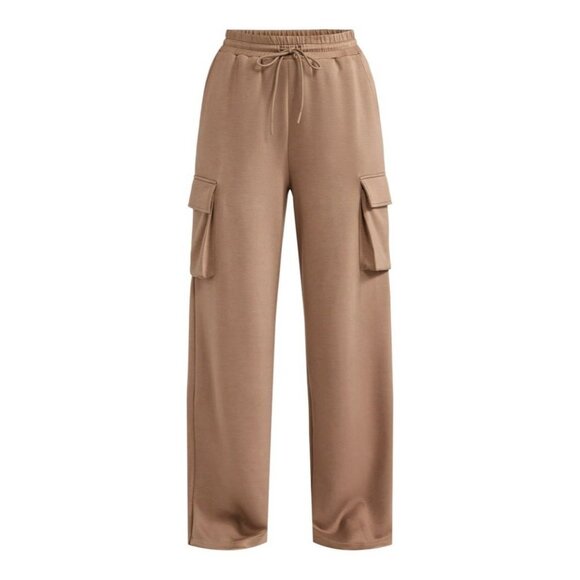 NEW Plus Size Wide Leg Cargo Sweatpants size XXL (20) Women’s Fall Winter Comfy - Picture 1 of 8